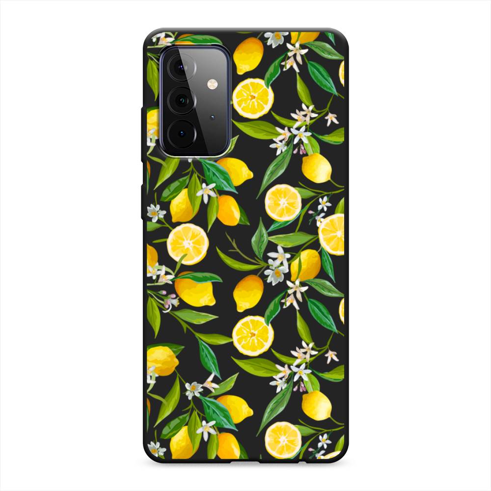 фото Матовый силиконовый чехол "сочные лимоны" на samsung galaxy a72 awog
