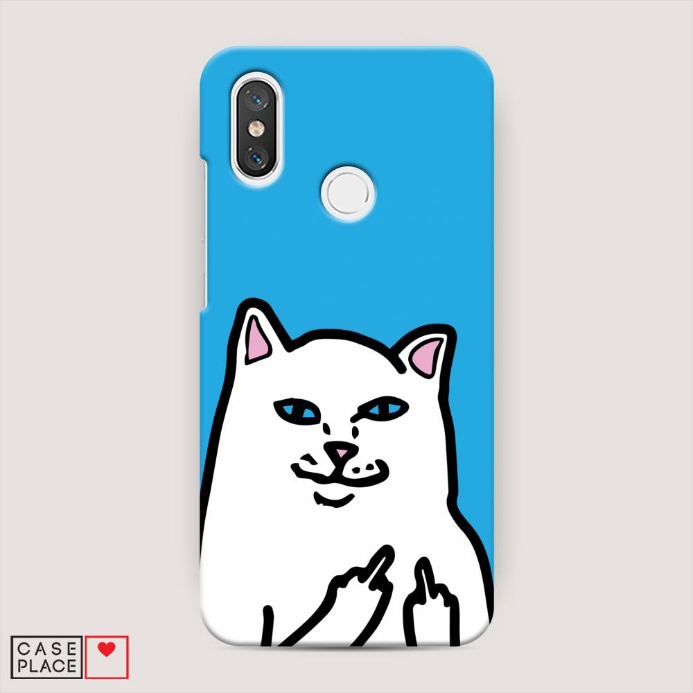 

Пластиковый чехол "Кот жесть" на Xiaomi Mi 8, 33520-7