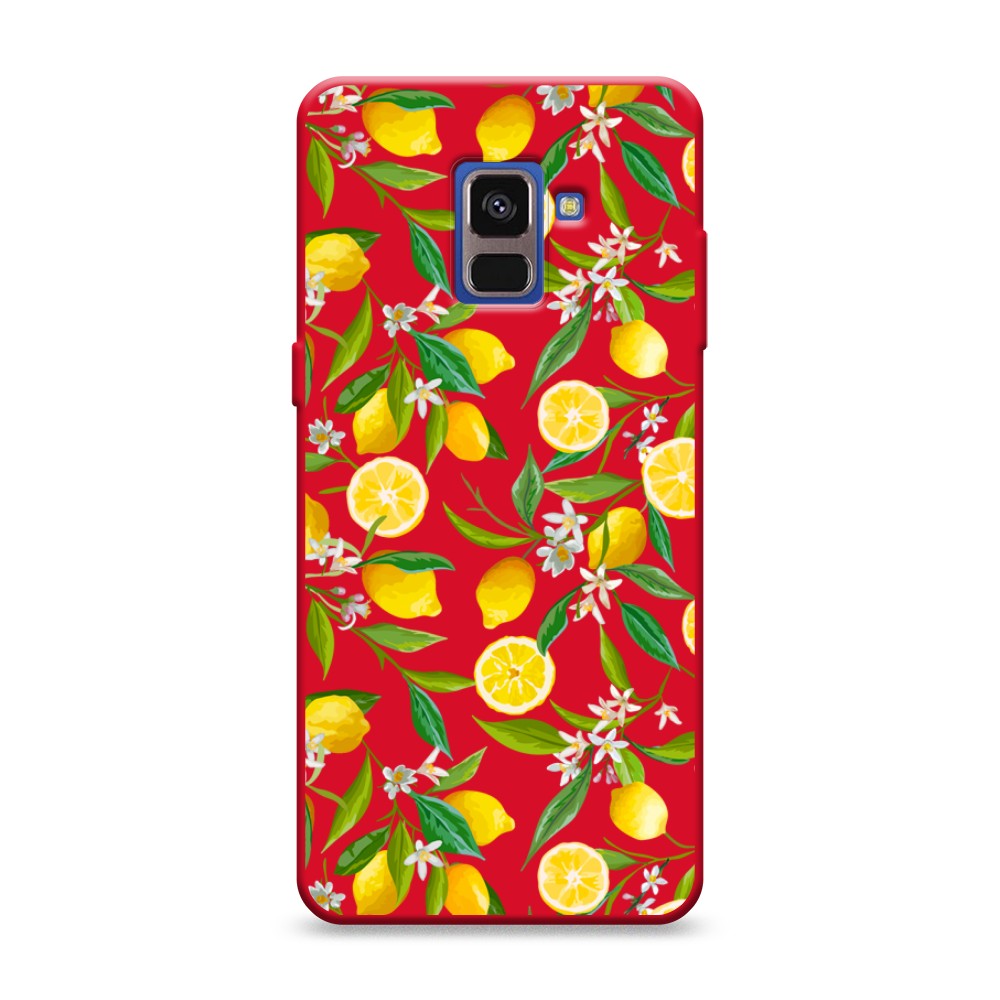 

Чехол Awog на Samsung Galaxy A8 2018 "Сочные лимоны", Разноцветный, 25453-1