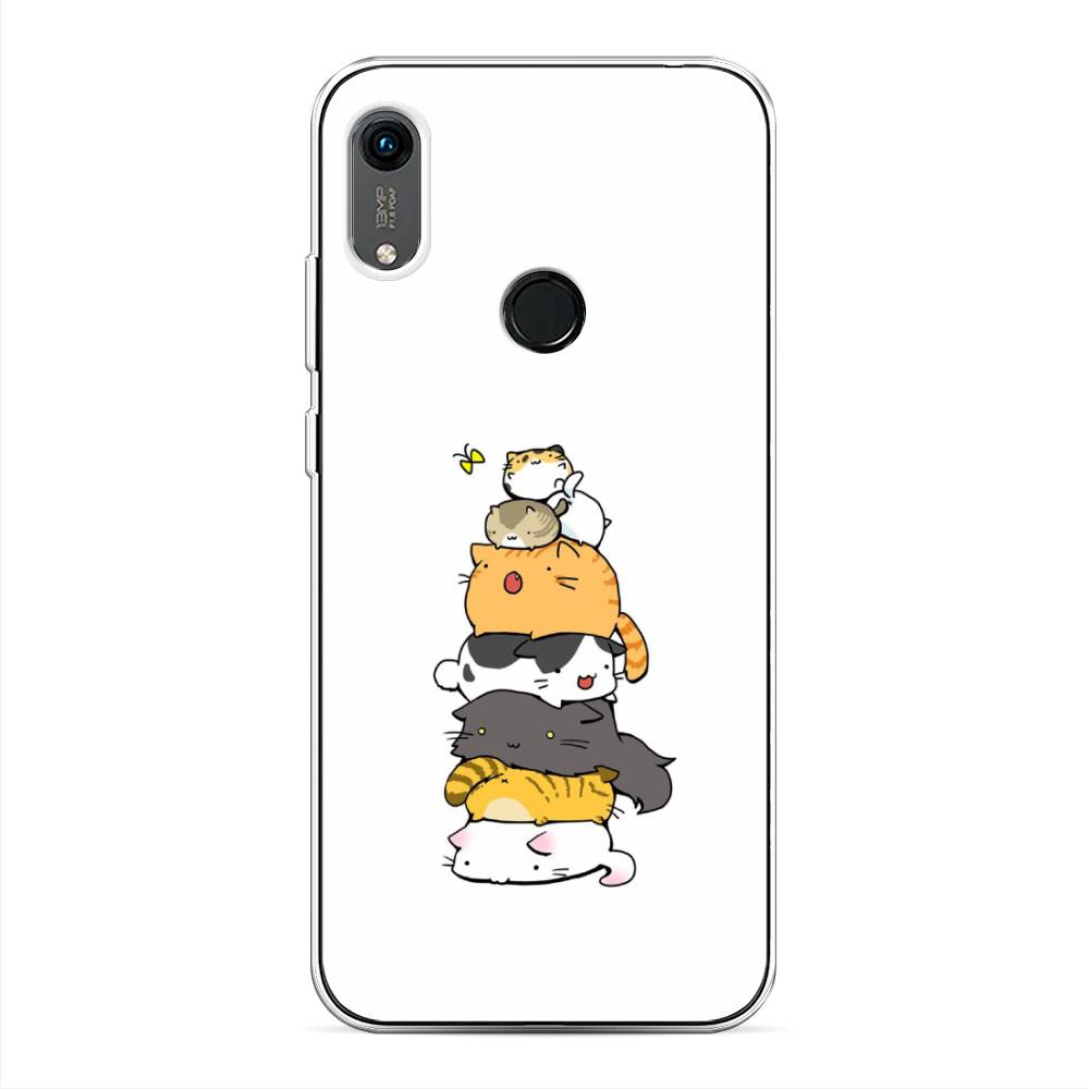 

Чехол Awog на Huawei Y6s "Бутерброд из котиков", Разноцветный, 611550-10