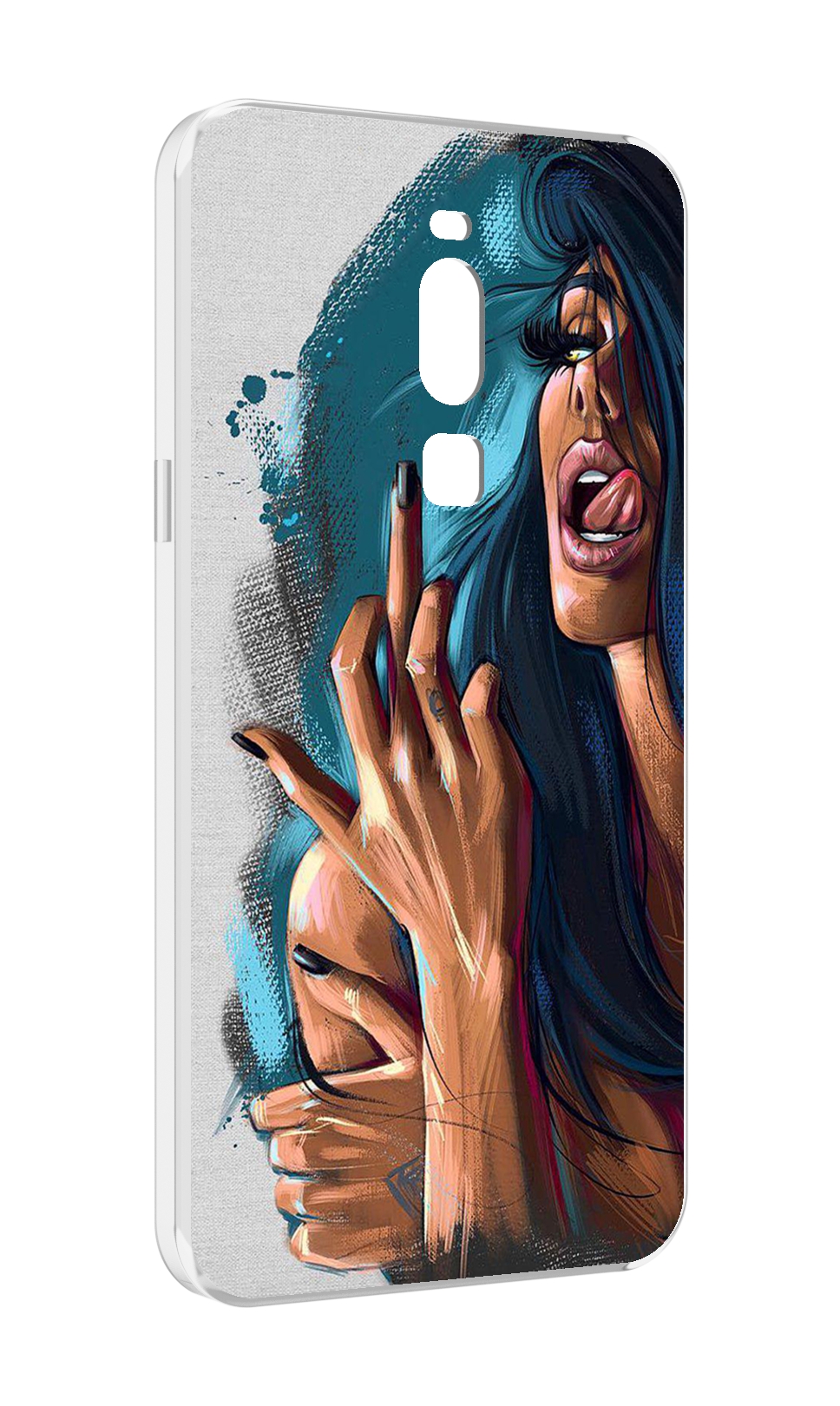 

Чехол MyPads Девушка-нарисованная-дерзкая женский для Meizu Note 8, Прозрачный, Tocco