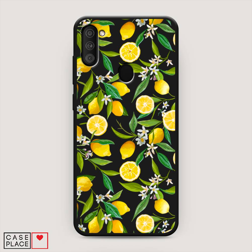 фото Матовый силиконовый чехол "сочные лимоны" на samsung galaxy m11 awog