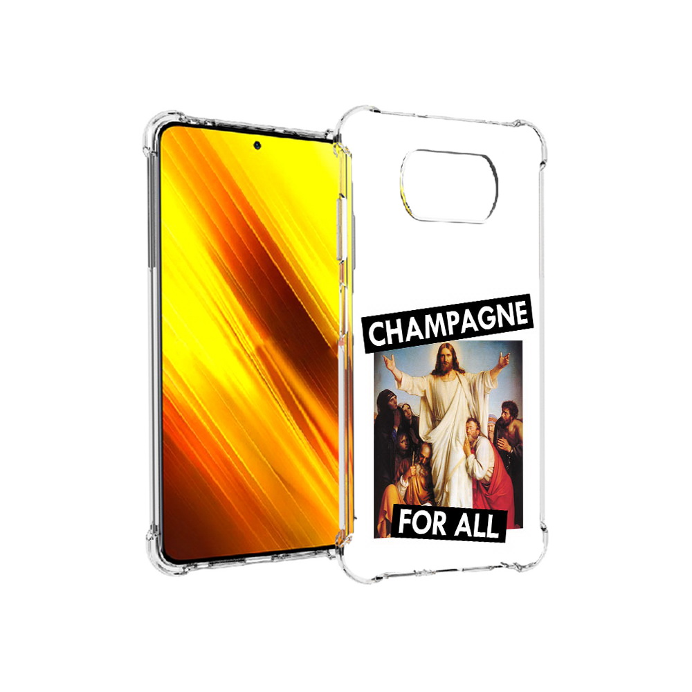 

Чехол MyPads Tocco для Xiaomi Poco X3 шампанское (PT154881.262.697), Прозрачный, Tocco