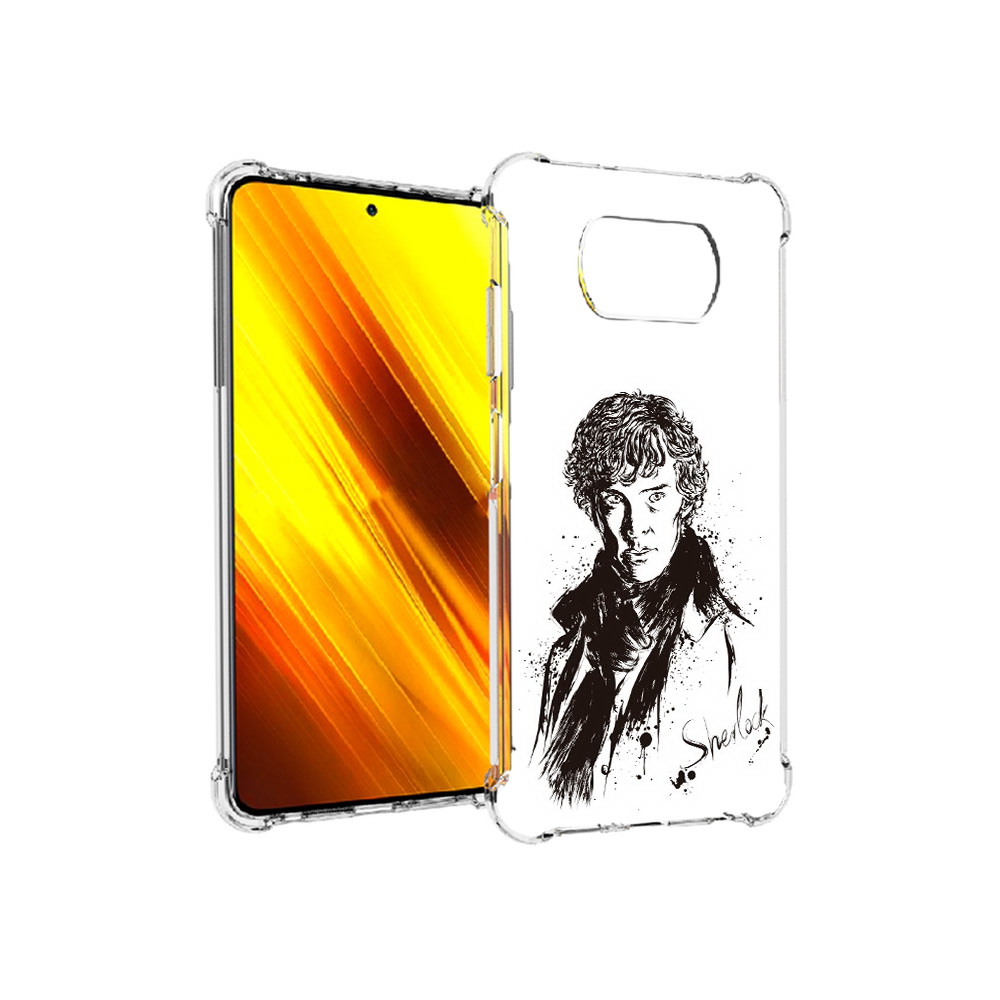 

Чехол MyPads Tocco для Xiaomi Poco X3 шерлок холмс портрет (PT154881.262.698), Прозрачный, Tocco