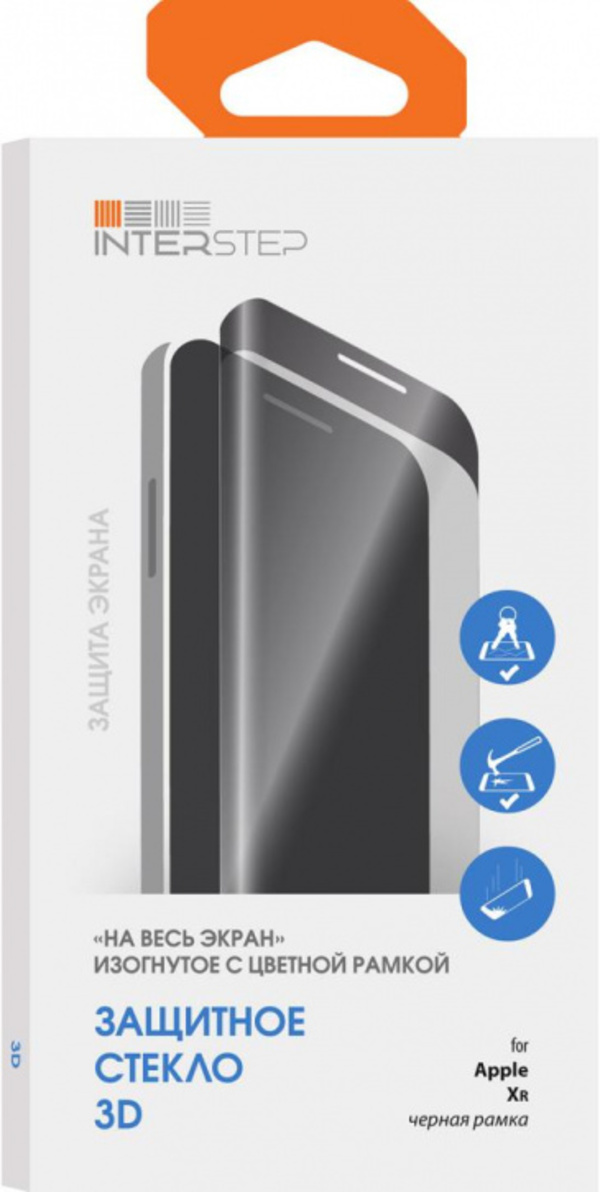 

Защитное стекло InterStep 3D для Apple Iphone 11/XR черный (глянцевое), 3D для Apple Iphone 11/XR черный (глянцевое)