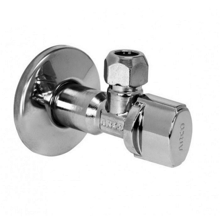 

Кран шаровой ARCO 1/2"х3/8" угловой, Золотистый