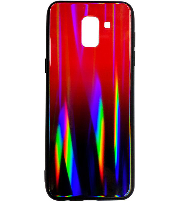 фото Клип-кейс inoi shiny gradient для samsung galaxy j6 (2018) (черно-красный)