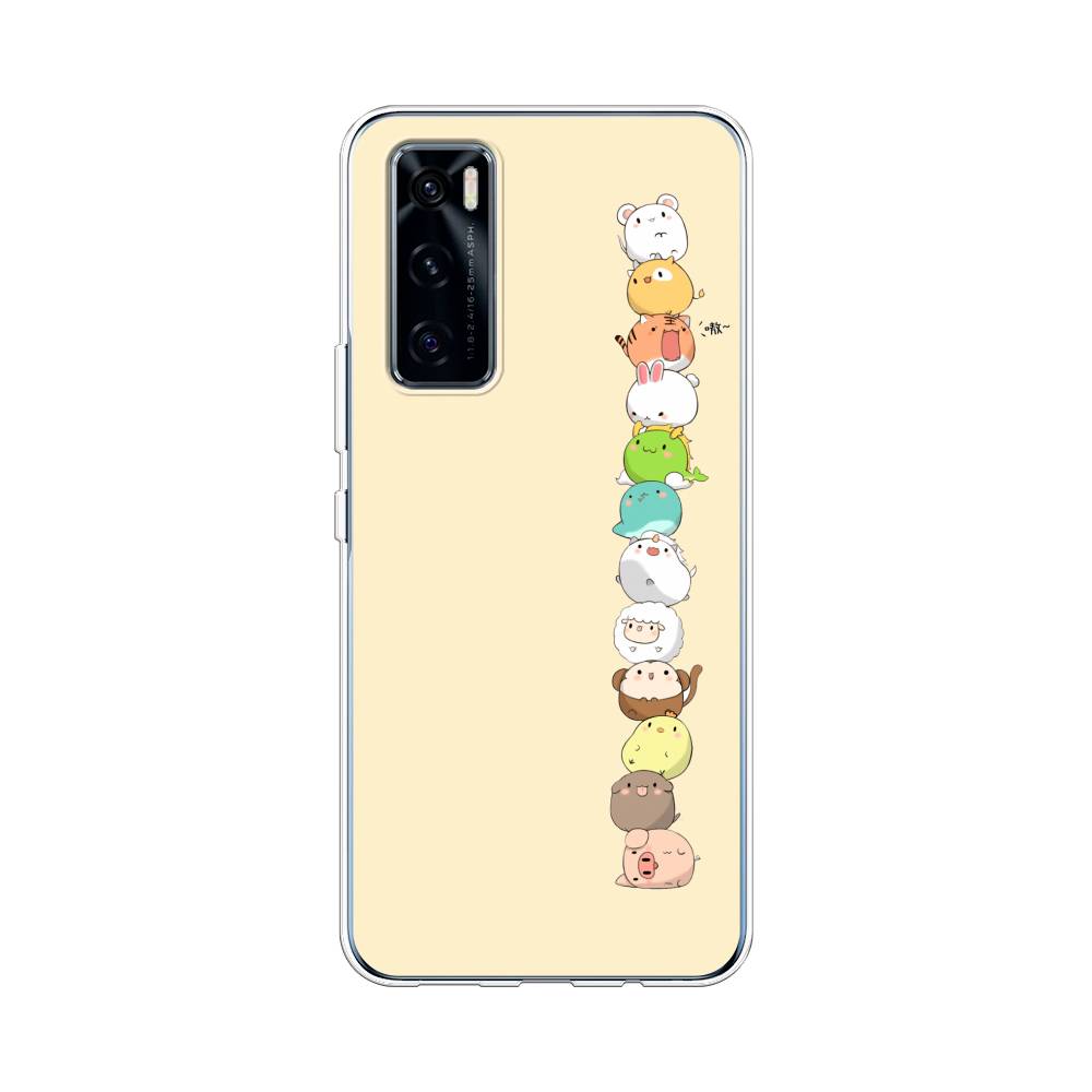 

Чехол Awog на Vivo V20 SE "Питомцы Чиби", Разноцветный, 263550-2