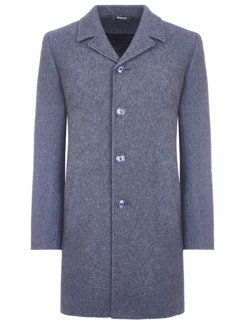 

Пальто мужское Berkytt 107/1 Ф863 Slim-Fit серое 50/182 RU, 107/1 Ф863 Slim-Fit