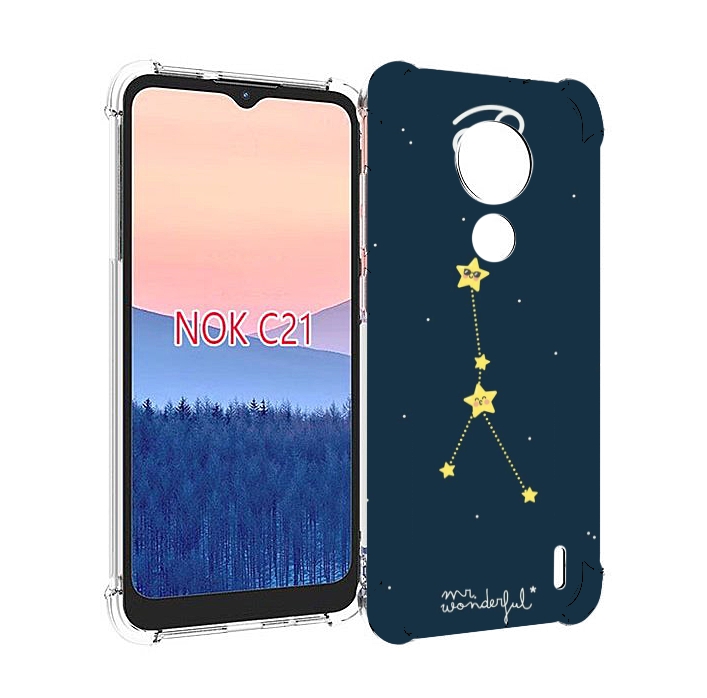 

Чехол MyPads знак-зодиака-рак-3 для Nokia C21, Прозрачный, Tocco