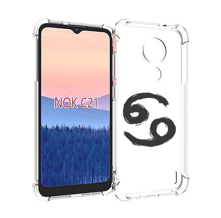 

Чехол MyPads знак-зодиака-рак-6 для Nokia C21, Прозрачный, Tocco