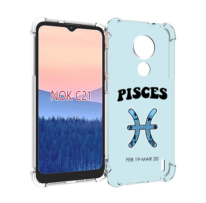 

Чехол MyPads знак-зодиака-рыбы-3 для Nokia C21, Прозрачный, Tocco