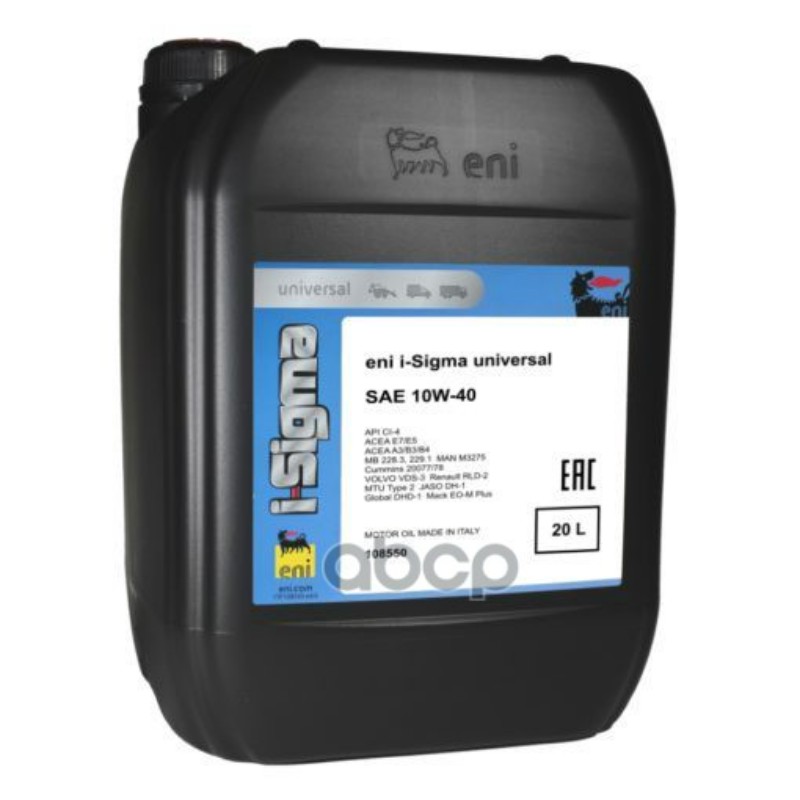 фото Масло eni i-sigma universal 10w-40 п/с 20л eni арт. 108550