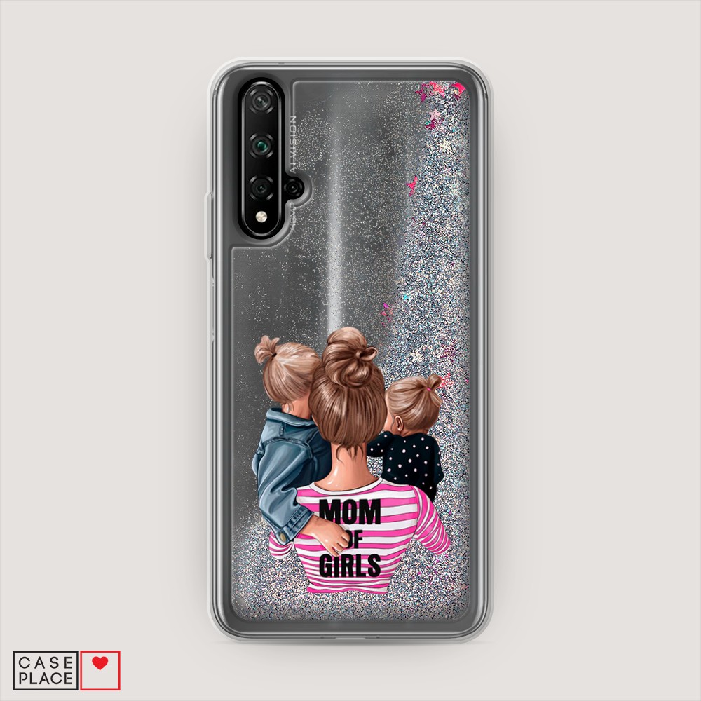 

Чехол Awog на Honor 20/Huawei Nova 5T "Mom of Girls", Разноцветный, 69591-1