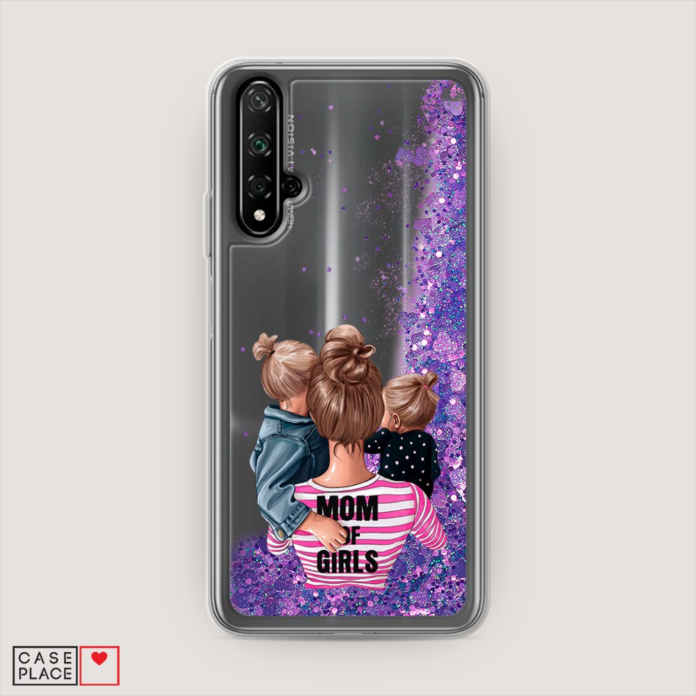 

Чехол Awog на Honor 20/Huawei Nova 5T "Mom of Girls", Разноцветный, 69592-1