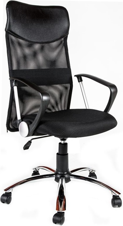 фото Компьютерное кресло direct chrom ткань черная евростиль