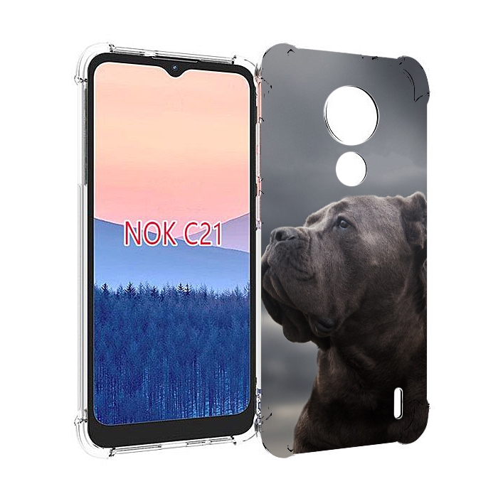 

Чехол MyPads кане корсо для Nokia C21, Прозрачный, Tocco