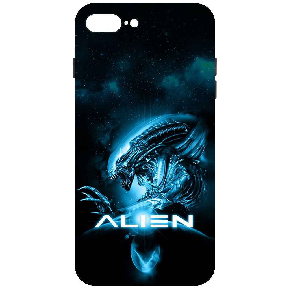 Чехол-накладка Krutoff Soft Case Чужой. Космос для iPhone 7 Plus/8 Plus черный