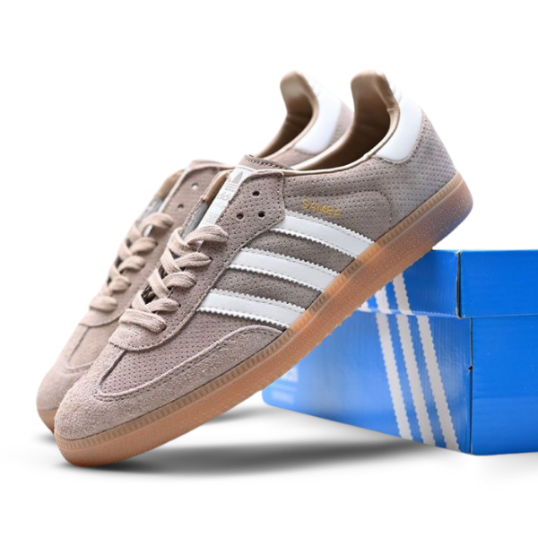 

Кеды мужские Adidas Originals Samba бежевые 9.5 UK, Бежевый, Samba