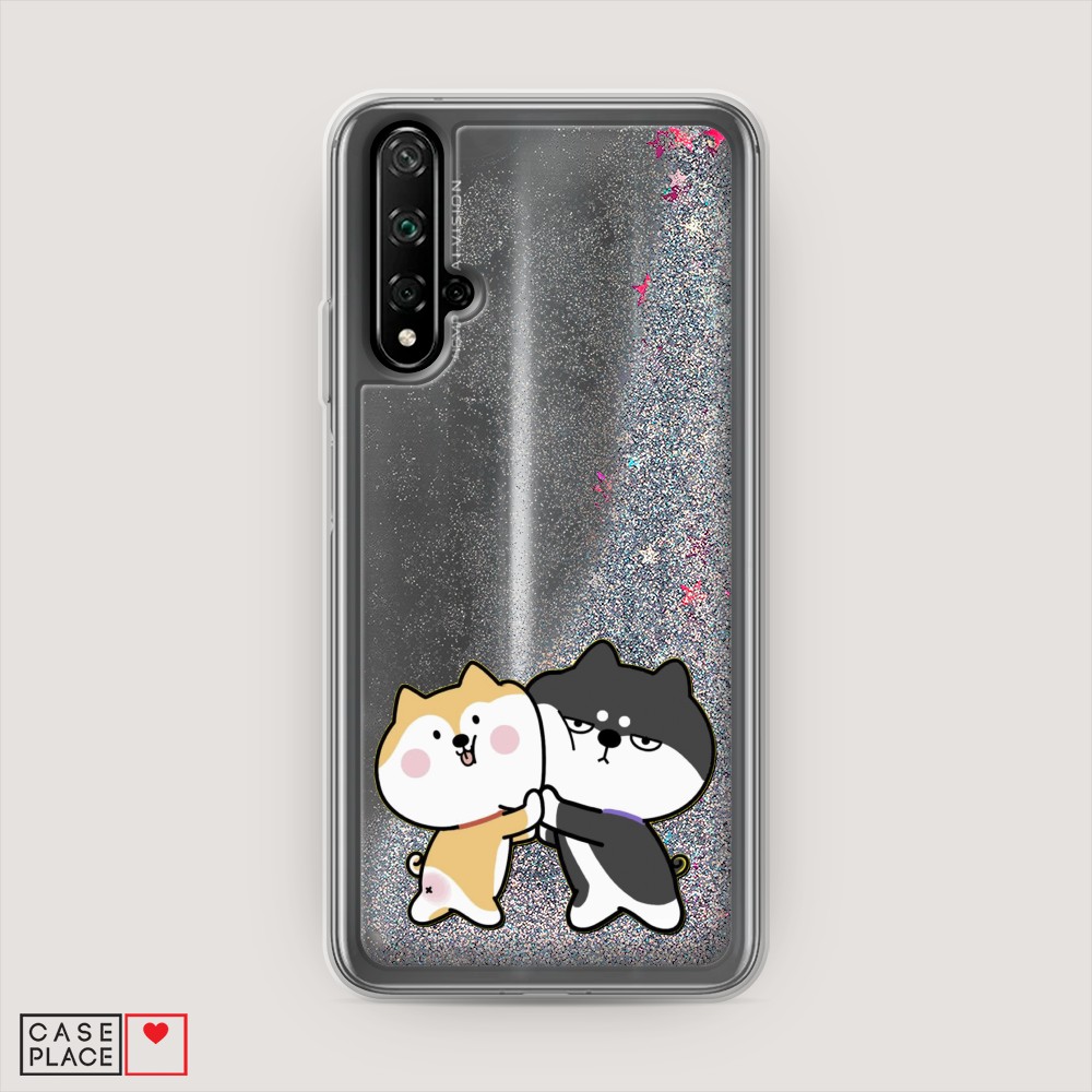 

Чехол Awog на Honor 20/Huawei Nova 5T "Обнимашки акита", Разноцветный, 69591-1