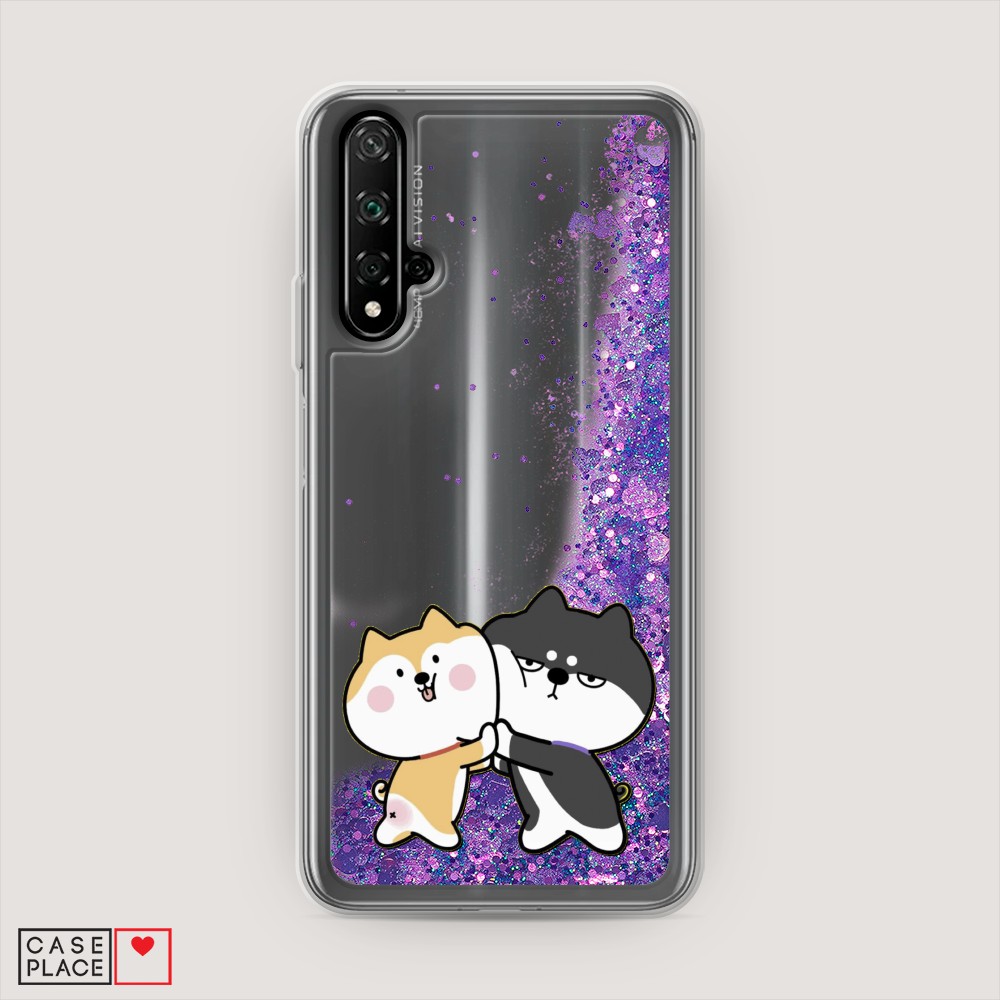 

Чехол Awog на Honor 20/Huawei Nova 5T "Обнимашки акита", Разноцветный, 69592-1