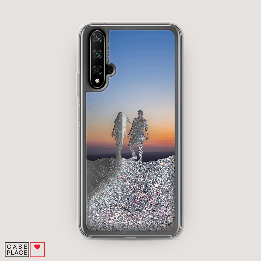 

Чехол Awog на Honor 20/Huawei Nova 5T "Пара на краю света", Разноцветный, 69591-1