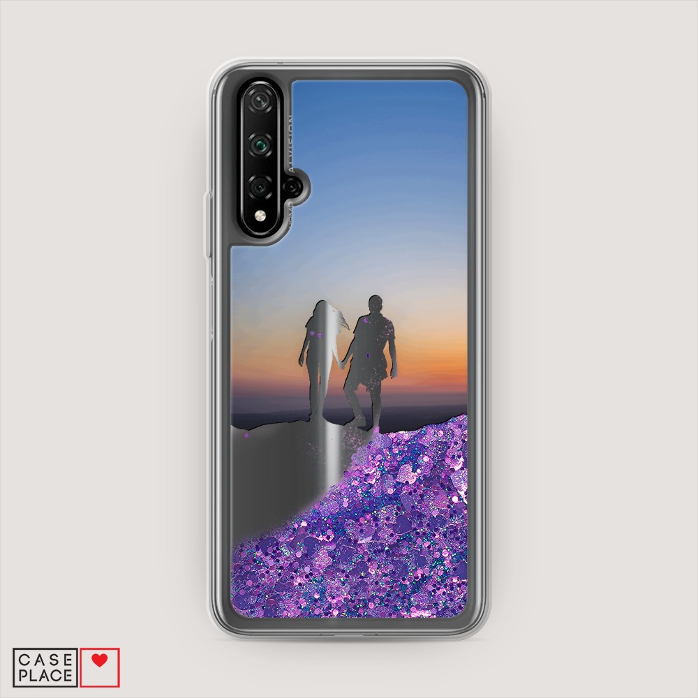 

Чехол Awog на Honor 20/Huawei Nova 5T "Пара на краю света", Разноцветный, 69592-1