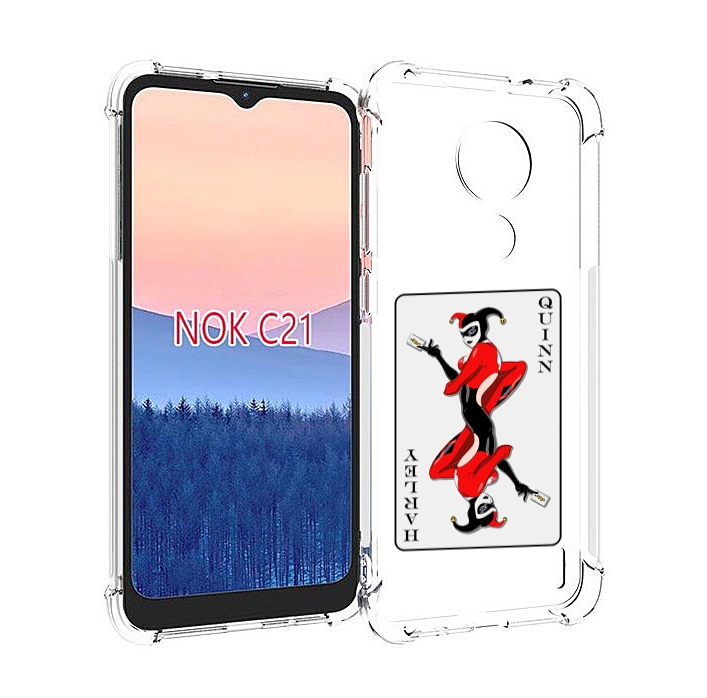 

Чехол MyPads королева-джокера для Nokia C21, Прозрачный, Tocco