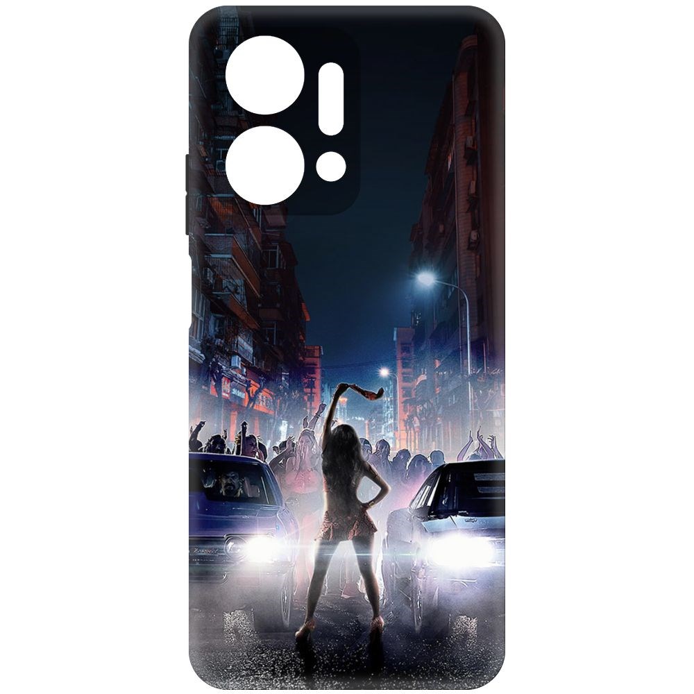 

Чехол-накладка Krutoff Soft Case Форсаж. Стритрейсинг для Honor X7a черный