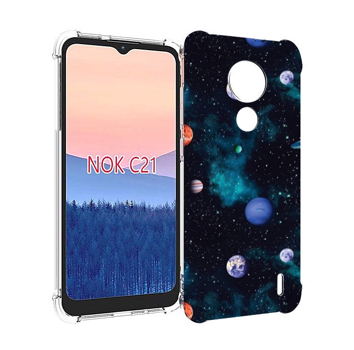 

Чехол MyPads космическое-пространство для Nokia C21, Прозрачный, Tocco