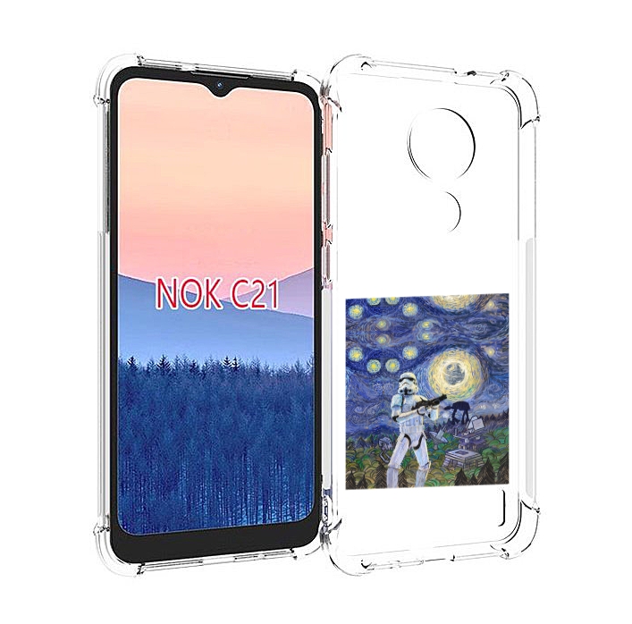

Чехол MyPads star wars звездная ночь для Nokia C21, Прозрачный, Tocco