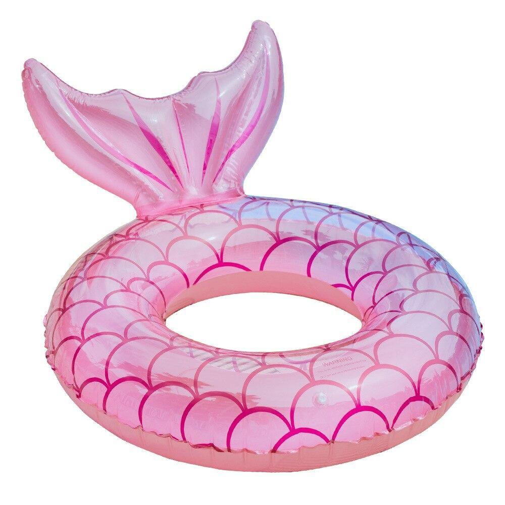 Надувной круг для плавания Хвост русалки, розовый косметичка кошелек с пайетками хвост русалки 15 см текстиль 12 00702 014