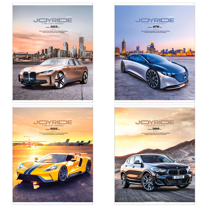 

Тетрадь 80л А5 клетка ArtSpace. "Авто. Enjoy the ride" 311891