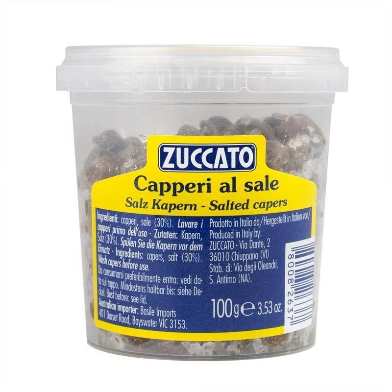 

Каперсы в соли (сухие) ZUCCATO, пластик 100гр, ZUCCATO