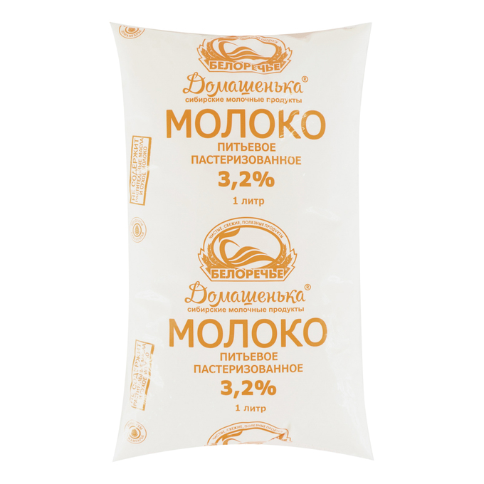 

Молоко 3,2% пастеризованное 1 л Белоречье БЗМЖ