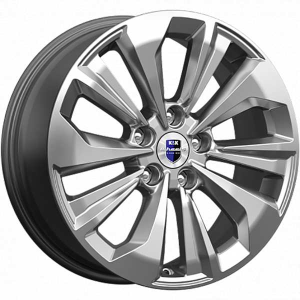 

Колесный диск K&K Авиор Platinum 7x17/5x114.3 ET37 D66.6, Серый