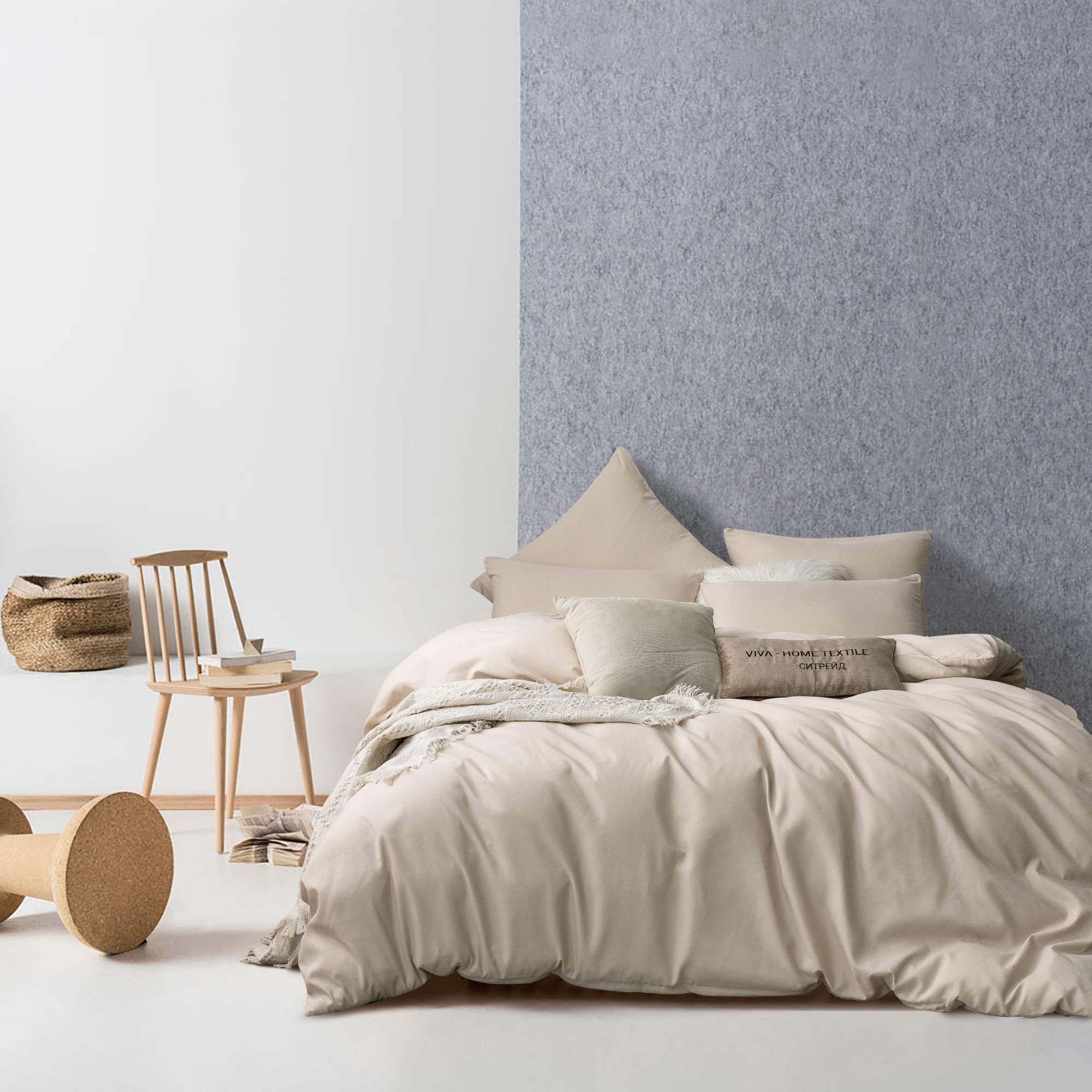 

Комплект постельного белья VIVA-HOME TEXTILE Евро, сатин хлопок, CS