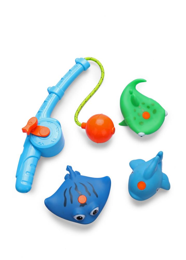 фото Игровой набор happy baby fishman голубой 32004