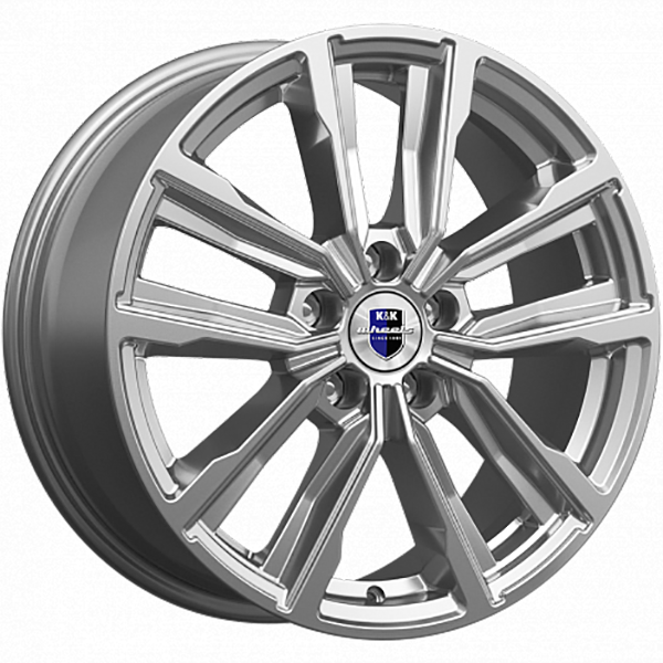 

Колесный диск K&K Лацио HB 7.5x17/5x114.3 ET40 D66.1, Серебристый
