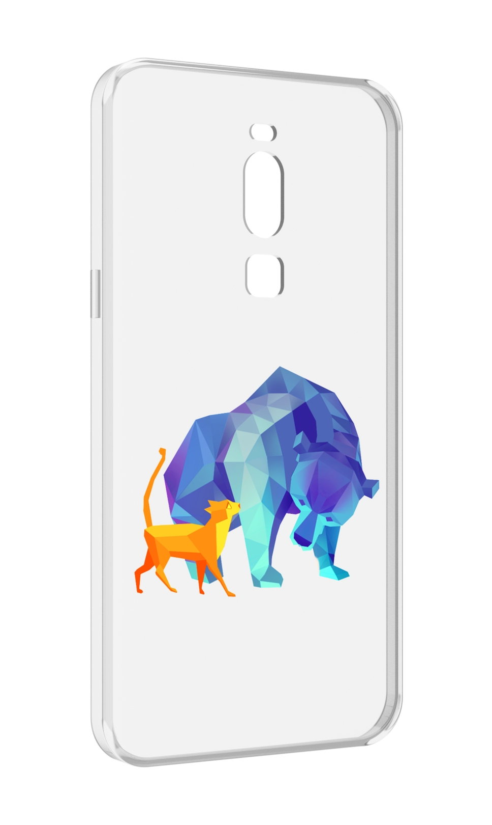 

Чехол MyPads Кот-и-медведь для Meizu Note 8, Прозрачный, Tocco