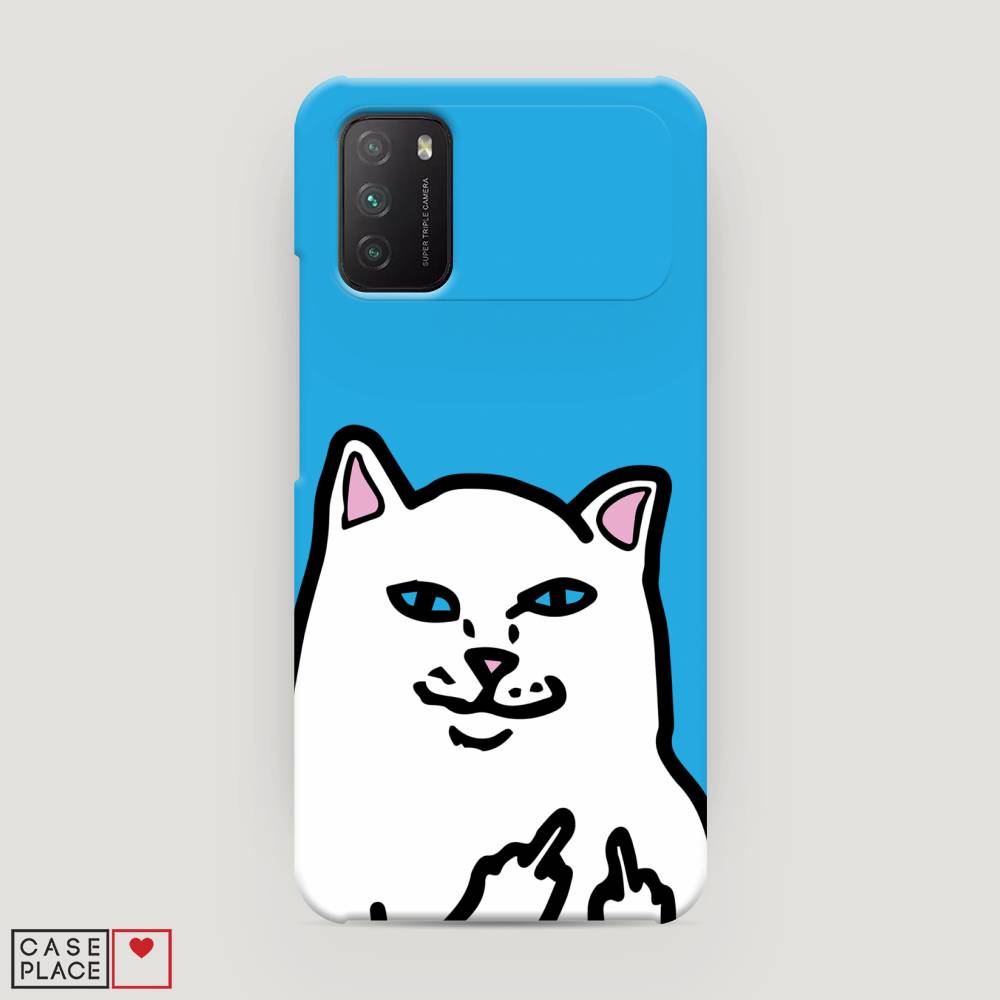 

Пластиковый чехол "Кот жесть" на Xiaomi Poco M3, 39520-7