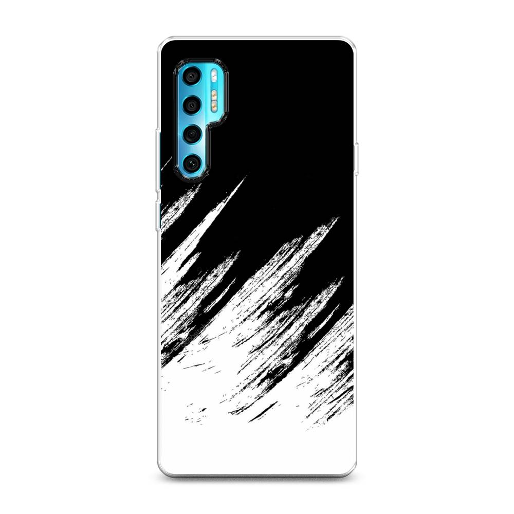 

Чехол Awog на TCL 20 Pro 5G "Черно белые брызги", Разноцветный, 290850-3