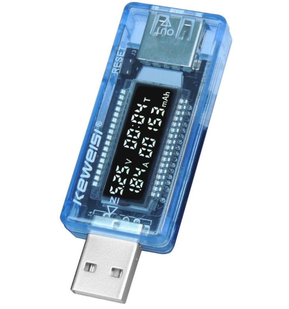 Цифровой тестер  USB-порта, вольтметр, амперметр, миллиампер час, время KWS-V20