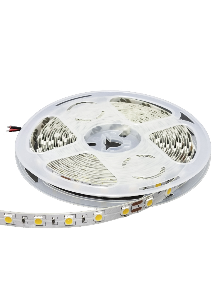 фото Светодиодная лента smd 5050, 60 led, 24 в, 14.4 вт, 18-20 лм, ip22, (3000 к), 5 м urm