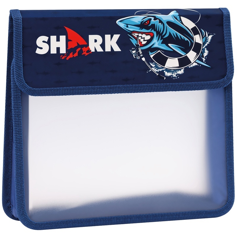 

Папка ArtSpace 2 отделения А5 Shark, пластик, на липучке, Синий, 2 отделения А5 Shark, пластик, на липучке