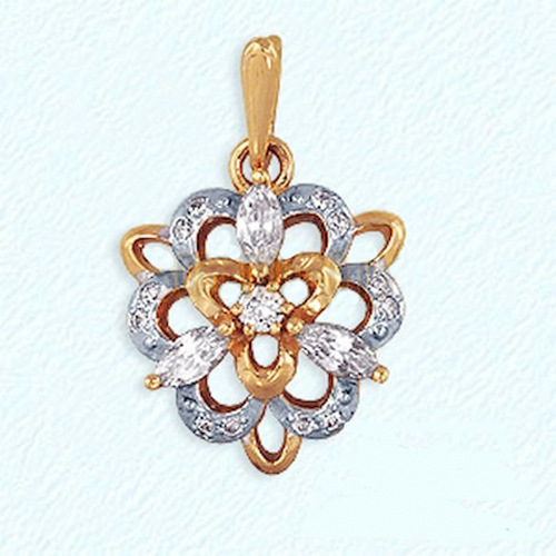 

Кулон из золота Golden Eagle Т142032704, фианит, Т142032704