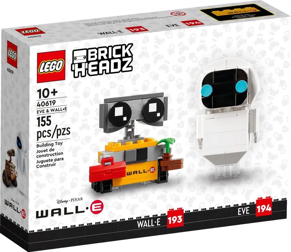 

Конструктор Lego BrickHeadz ЕВА И ВАЛЛ-И, 40619