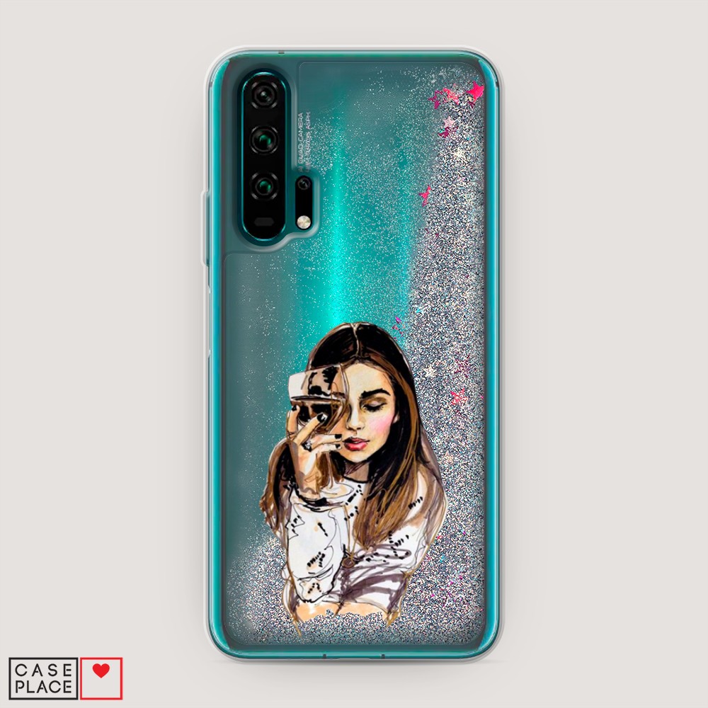 

Чехол Awog на Honor 20 Pro "Девушка с бокалом", Разноцветный, 69391-1