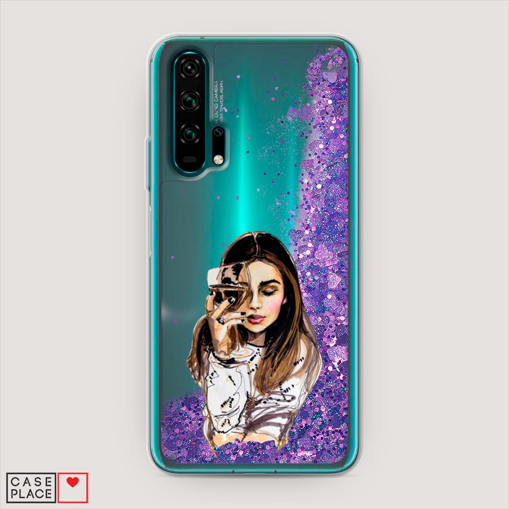 

Чехол Awog на Honor 20 Pro "Девушка с бокалом", Разноцветный, 69392-1