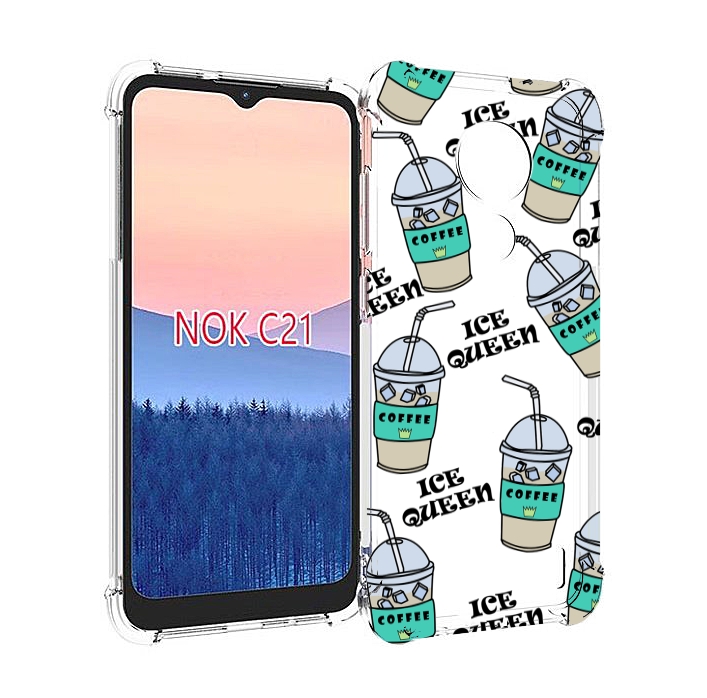 

Чехол MyPads кофе-с-льдом для Nokia C21, Прозрачный, Tocco